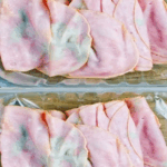Pulled out some deli meat from fridge. My mother-in-law says it’s wasteful not to use it, but it looks bad to me. What should I do? Pulled out some deli meat from fridge. My mother-in-law says it’s wasteful not to use it, but it looks bad to me. What should I do?