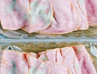 Pulled out some deli meat from fridge. My mother-in-law says it’s wasteful not to use it, but it looks bad to me. What should I do? Pulled out some deli meat from fridge. My mother-in-law says it’s wasteful not to use it, but it looks bad to me. What should I do?