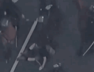 Disturbing footage shows moment LAPD trample man with horses repeatedly at anti-ICE protests Disturbing footage shows moment LAPD trample man with horses repeatedly at anti-ICE protests