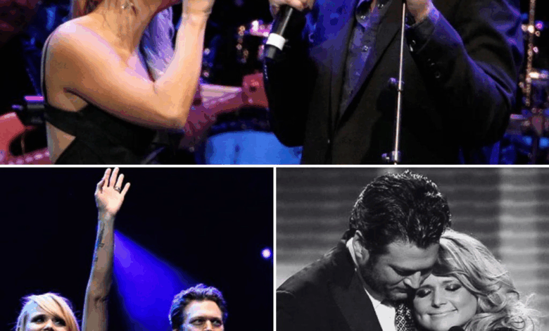 “I never thought we’d end up here—but this is the truth I have to sing” — Blake Shelton and Miranda Lambert’s raw, soul-crushing duet at Bridgestone Arena strips away years of love, pain, and silent heartbreak in a haunting performance that leaves the crowd breathless and the past impossible to ignore