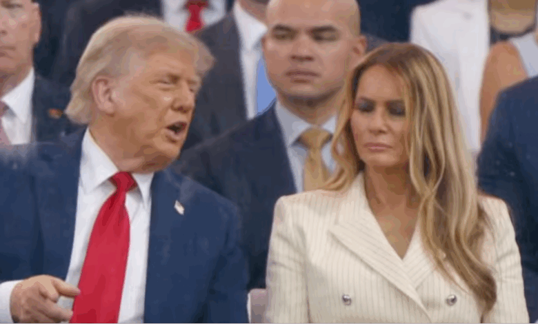 Lip reader ‘reveals’ what Melania said to Trump as she shot down comment he made during military parade