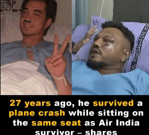 Singer reveals he survived crash in same seat as Air India survivor
