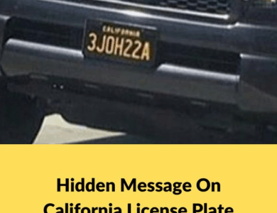 The Hidden Message On This California License Plate Has Gone Viral The Hidden Message On This California License Plate Has Gone Viral