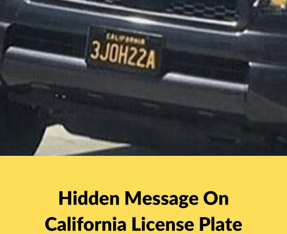 The Hidden Message On This California License Plate Has Gone Viral