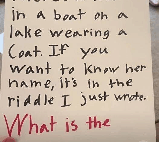 There’s a Woman in a Boat Riddle: Try to Solve the Viral Riddle